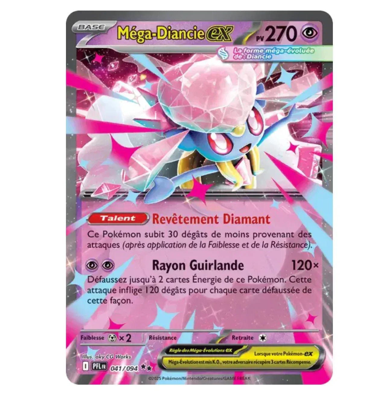 Méga-Diancie Ex - 041/094 - Flammes Fantasmagoriques - (ME02) - Français