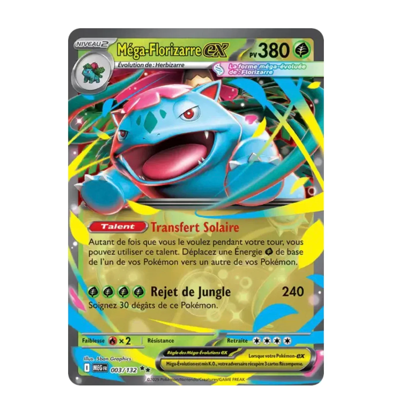 Méga-Florizarre Ex - 003/132 - Méga-Évolution - (ME01) - Français