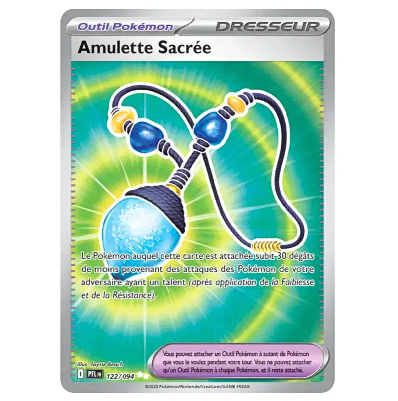 Amulette Sacrée - 122/094 - Flammes Fantasmagoriques - (ME02.5) - Français