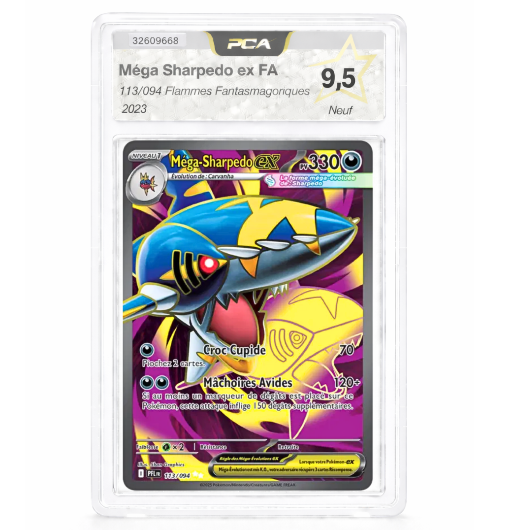 Méga-Sharpedo Ex - 113/094 - Flammes Fantasmagoriques - (ME02.5) - Français - PCA 9,5